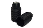 Zubehör (Halterungen, Steckdosen etc.) - Teknisk Belysnings Industri E14 lampholder m10 threaded shell black - 300B0108