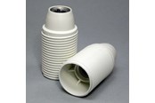 Zubehör (Halterungen, Steckdosen etc.) - Teknisk Belysnings Industri E14 lampholder m10 threaded shell white - 300B0107