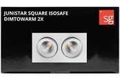 Lampen - SG Armaturen Junistar square isosafe dimtowarm white 2x7w - 901261