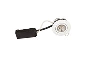 Lampen - Scan Products Luna lp 230v dimmable flicker free 6.2w 4000k cri95 ip44 matt white round - 10121