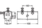 Tabletts, Schienenverteiler und Armaturen - Nord Tech Joint clamp - 0310050