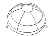 Bewegungssensoren und Dämmerungsschalter - B.E.G. Wire basket for occupancy detector pd1/2/3/4 - 92199