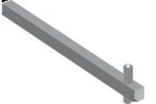 Komponenten für Schaltkästen und Schränke - ABB Shaft oxs6x120 - 1SCA101654R1001