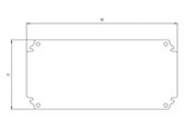 Schaltkästen und Schränke - ELDON Mounting plate 150x150 - BMP1515