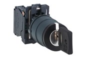 Druckknöpfe und Signalgeräte - Schneider Electric Black selec to r switch diam 22 keylock - XB5AG21