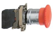 Druckknöpfe und Signalgeräte - Schneider Electric Harmony emergency stop complete with ø40 mm toad head in red - XB4BS8445