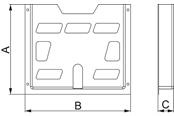 Schaltkästen und Schränke - Schneider Electric Step slides for 320depth pla - NSYDPA44