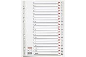 Taschen, Umschläge und Register - Esselte Index dividers plastic grey a4 a-å w/cardboard frontpage - 1436153