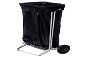 Reinigung - Antalis Rubbish bag holder silver 4 wheels without lid - 1286305