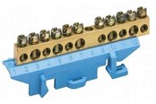 Anschlussausrüstung - Hager Brass terminal 49 mm with socket neutral - KM07N
