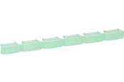 Kupferverkabelung - LK Colour code bar green for patchpanel 6p - 208B7171