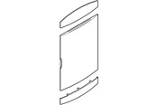 Schaltkästen und Schränke - LK door - white - for pge150-14 - 169E6214
