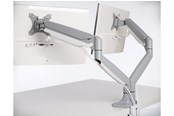 Monitorhalterung - Kensington SmartFit® One-Touch Monitorarm für zwei Monitore, grau - K55471EU