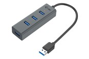 USB-Hubs - I-Tec USB 3.0 Metal Passive HUB - USB 3.0 - 4-Port USB-Hubs - USB 3.2 - 4 - Grau - U3HUBMETAL403