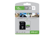Speicherkarten - PNY Elite MicroSD/SD - 85MB/s - 16GB - P-SDU16GU185GW-GE
