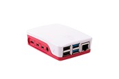 Gehäuse - Raspberry Pi 4 Case - Red/White - Gehäuse - Raspberry Pi - Weiß - RPI4-CASE-RW