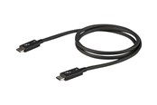 FireWire / ThunderBolt Kabel - StarTech.com Thunderbolt 3 (40Gbps) USB C Cable - Black - 80cm - TBLT34MM80CM