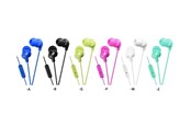 Kopfhörer/Headsets - JVC In Ear Headphones with remote and microphone - Blue - JVC HA-FR15-LA-E