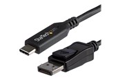 Display Kabel - StarTech.com 5.9 ft. (1.8 m) - USB-C to DisplayPort Adapter Cable - 8K - HBR3 - external video adapter - black - CDP2DP146B