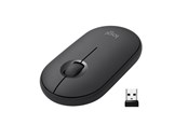 Maus - Logitech M350 Pebble Wireless Mouse - Graphite - Maus (Schwarz) - 910-005718