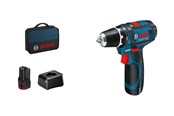 Schraub/Bohrmaschinen - Bosch Professional GSR 12 V - 15 W/ 2 x 2 Ah charger - 060186810F