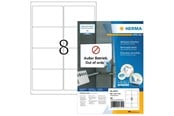 Papier, Fotopapier und Etiketten - HERMA Ablösbare Adressetiketten A4, 99,1 x 67,7 mm, weiß, blickdicht - 10312