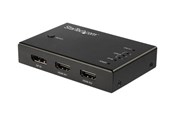 Video Audio Switcher - StarTech.com 4 Port HDMI Video Switch - 3x HDMI & 1x DisplayPort - 4K 60Hz - video/audio switch - 4 ports - VS421HDDP