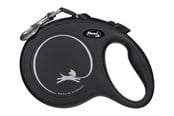 Hunde - Flexi New Classic Hund Rollleine 8 m, Schwarz, Max 50kg. - FL-3020