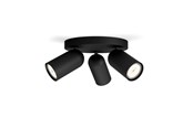 Lampen - Philips Pongee spot 3xGU10, schwarz - 915005531301