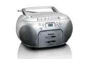 DAB, Netzwerk und Radiowecker - Lenco SCD-420SI - Portable FM Radio CD- Cassette player - FM - Stereo - silber - SCD-420SI
