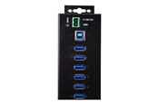 USB-Hubs - StarTech.com 10-Port Industrial USB 3.0 Hub with External Power Adapter - hub - 10 ports USB-Hubs - USB 3.2 - 10 - Schwarz - HB30A10AME