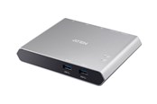 USB-Hubs - ATEN 2-Port USB-C Gen 1 Dock Switch USB-Hubs - 2 - Schwarz - US3310-AT