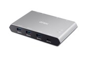 USB-Hubs - ATEN 2x4 USB-C Gen2 Peripheral Sharing Switch USB-Hubs - 4 - Grau - US3342-AT
