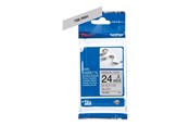 Papier, Fotopapier und Etiketten - Brother TZER951 / TZE R951 Ribbon Tape Cassette – Black on Silver 24mm wide - TZER951