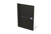 Blöcke, Formulare und Notizbücher - Oxford Office Essentials A4 Soft Card Twin-wire Notebook Ruled 180 Pages Black SCRIBZEE® Compatible - 100102931