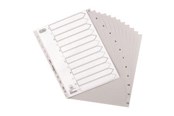 Taschen, Umschläge und Register - Bantex Strong-Line®Indexes 1-12 Grey - 100204774
