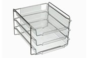 Schreibtischzubehör - Bantex Vision Letter Trays Cash & Carry 3-Pack Transparant - 100400406