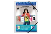 Mappen und Clipboards - Oxford 3 Flap Folder with elastics Polyvision A4 translucent Clear - 100201153