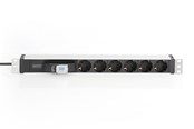 Stromkabel (Extern) - DIGITUS 6-Port - 1U - Aluminum PDU - DN-95417