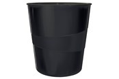 Schreibtischzubehör - Leitz  WOW Papierkorb Schwarz - 52781095