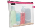 Freizeit & Reisen - Leitz WOW Traveller Zip-Beutel wasserabweisend Kosmetik Pink - 40140023
