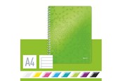 Blöcke, Formulare und Notizbücher - Leitz WOW Collegeblock A4 liniert, spiralgebunden mit PP-Einband Grün - 46370054