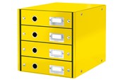 Archivierung und Aufbewahrung - Leitz Click & Store WOW Schubladenset (4 Schubladen) Gelb - 60490016