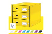 Archivierung und Aufbewahrung - Leitz Click & Store WOW Schubladenset (3 Schubladen) Gelb - 60480016
