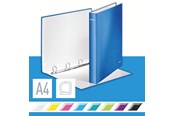 Briefordner und Ringmappen - Leitz Ringbinder WOW Laminated A4+ 4DR/25mm Blue - 42420036