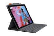 Tastaturen - Logitech Slim Folio iPad 10.2" (7th gen) - UK - Tastatur & Folio-Set - Englisch (UK) - Grau - 920-009480