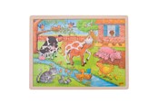 Puzzle - Goki Wooden Puzzle - On the Farm 48pcs. Holz - 57745
