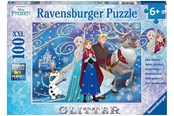 Puzzle - Ravensburger Disney Frozen-Glistening snow 100pcs. XXL - 136100