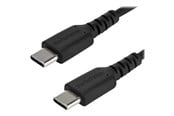 USB Kabel - StarTech.com 1 m / 3.3ft. USB C Cable - Black - Aramid Fiber - USB-C cable - 1 m - RUSB2CC1MB