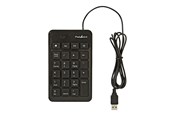 Tastaturen - Nedis - numpad / keypad - black - Numpad - Schwarz - KBNM100BK